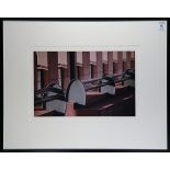Jeff Cathrow (American, 20th century), "Untitled," cibachrome print, unsigned, overall (with frame):