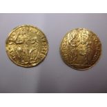 Two Italian gold coins