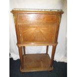 A 1920's Art Deco bed side cabinet with marble top