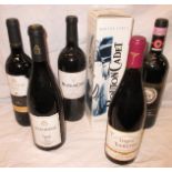 6 bottles of vintage red wine to include Mouton Cadet  by Baron Philippe De Rothschild