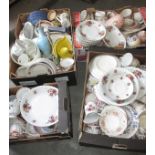 Large quantity of vintage tea wares