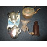 A Bakelite thermos flask and other related items