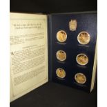 A full set of gilt sterling silver Churchill centenary medals, Trustees presentation edition,