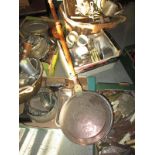 Large quantity of assorted metal wares