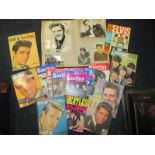 An assortment of pop memorabilia to include 1960's Beatles monthly books
