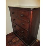 A Victorian mahogany chest of drawers