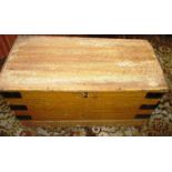 Early 20th Century pine blanket box