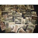 A quantity of vintage postcards