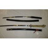 Two Samurai style swords