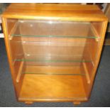 A retail counter top display cabinet