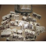 A box of Stereoscopic viewer cards on WWI subjects