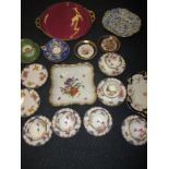 A quantity of 19th century and later cabinet china