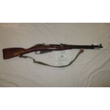 A 1944 Russian 7.62mm Bolt action carbine with deactivation certificate