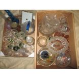 A quantity of clearance glass items