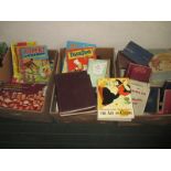A large quantity of vintage books to include Rupert and motoring items