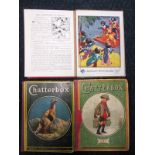 A complete 1930's Popinjay's Puzzle book and two 1920's Chatterbox books