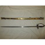 A 19th century French band masters dress sword