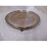 A sterling silver presentation tray, approx. weight 630g