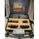 A boxed Hornby 'O' gauge clockwork train set with additional accessories