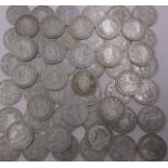 A large quantity of George V half crowns