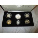 A 2006 Royal mint Piedfort coin set in case with certificate
