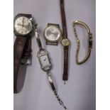 A quantity of vintage wristwatches to include MuDu