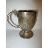 A Victorian sterling silver pedestal cup