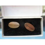 A pair of 9ct gold cufflinks, approx weight 5.5g