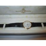 A 14ct gold cased Baume Mercier gents wrist watch