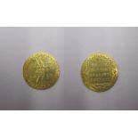 A gold medallion coin dated 1928, approx weight 3.5g