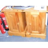 A Pair Of Pine Bedside Cabinets