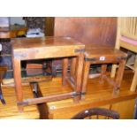 Two Rustic Occasional Tables