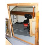 A Large Pine Framed Mirror