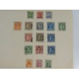 Cochin Anchal Stamps, Early 20thC, Hinged, Franked, One Sheet