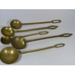 Five 19thC. Manor House Kitchen Ladles