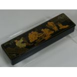 A Hand Decorated Chinese Papier Mache Box
