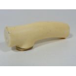 A Victorian Ivory Walking Cane Handle