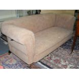 A Reupholstered 19thC. Drop End Sofa