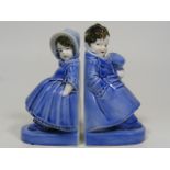 A Pair Of Figurative Katzhutte Book Ends