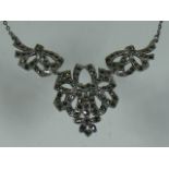 A Silver Marcasite Necklace