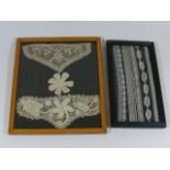 Two Framed Pieces Of Honiton Lace