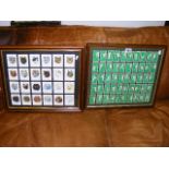 Two Framed Cigarette Card Sets