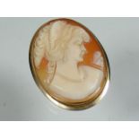 A Gold Cameo Brooch