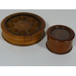 Two Pieces Of Walnut Treen