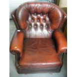 A Leather Rocking Chair
