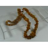 A Victorian Amber Necklace