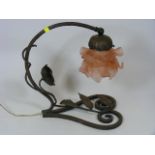 An Early 20thC. French Art Nouveau Lamp