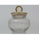 A Small Daum Nancy Glass Sweet Jar