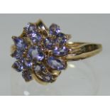 A Ladies Gold & Amethyst Ring