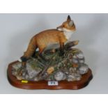 A Border Fine Arts Limited Edition Naturalistic Figure Of Fox